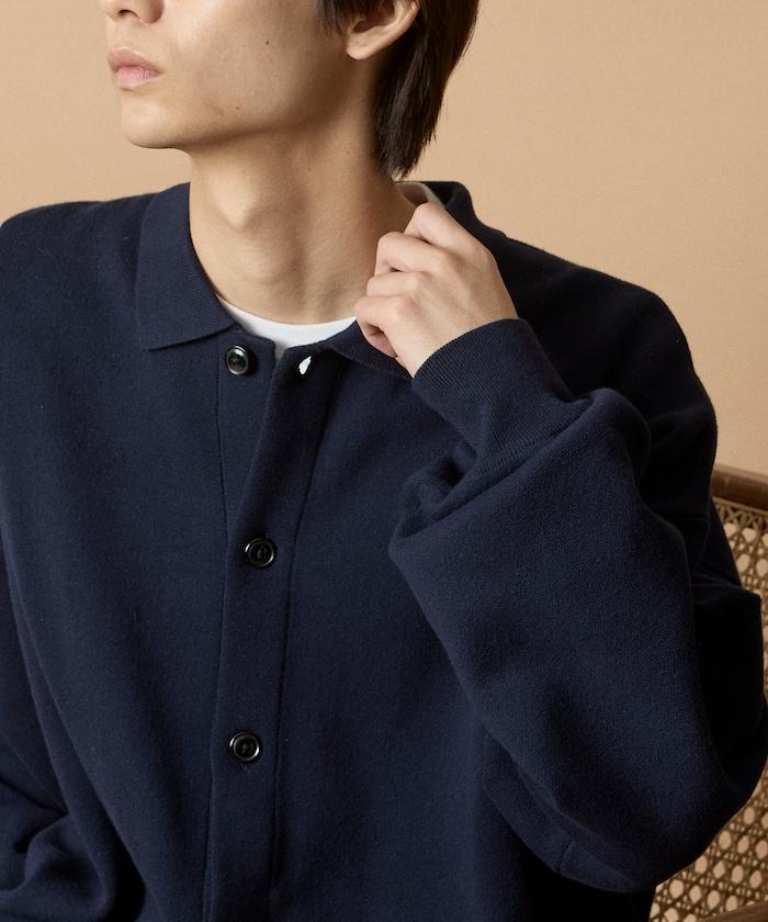 寬鬆版型衛衣風格翻領開衫