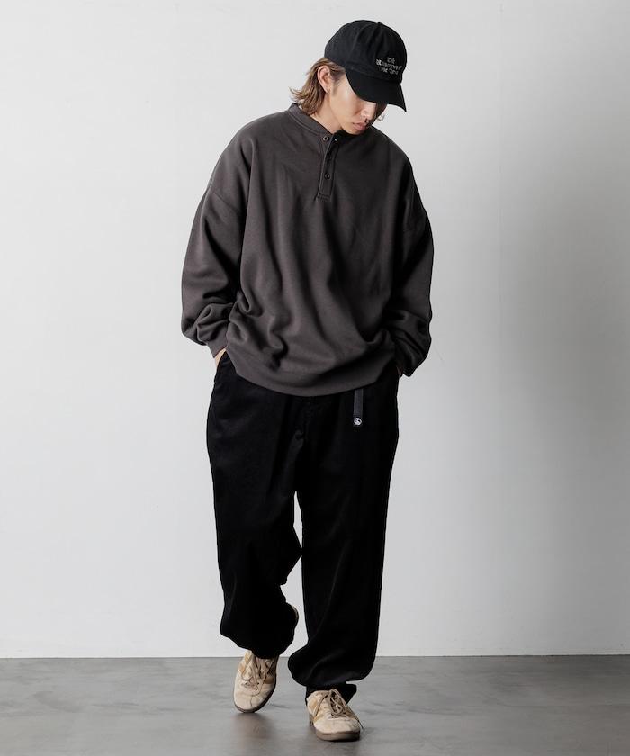 寬鬆版型亨利領衛衣套頭衫