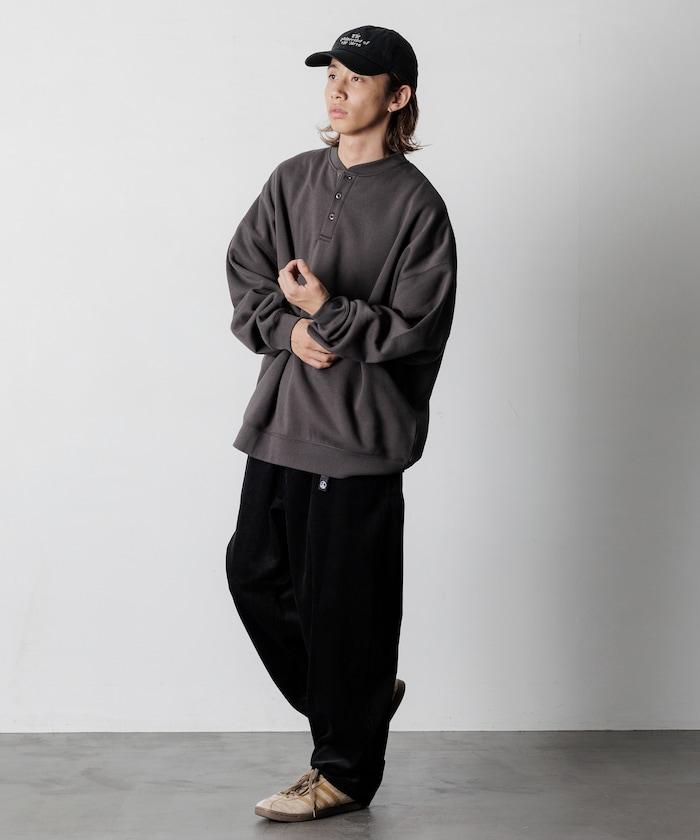 寬鬆版型亨利領衛衣套頭衫