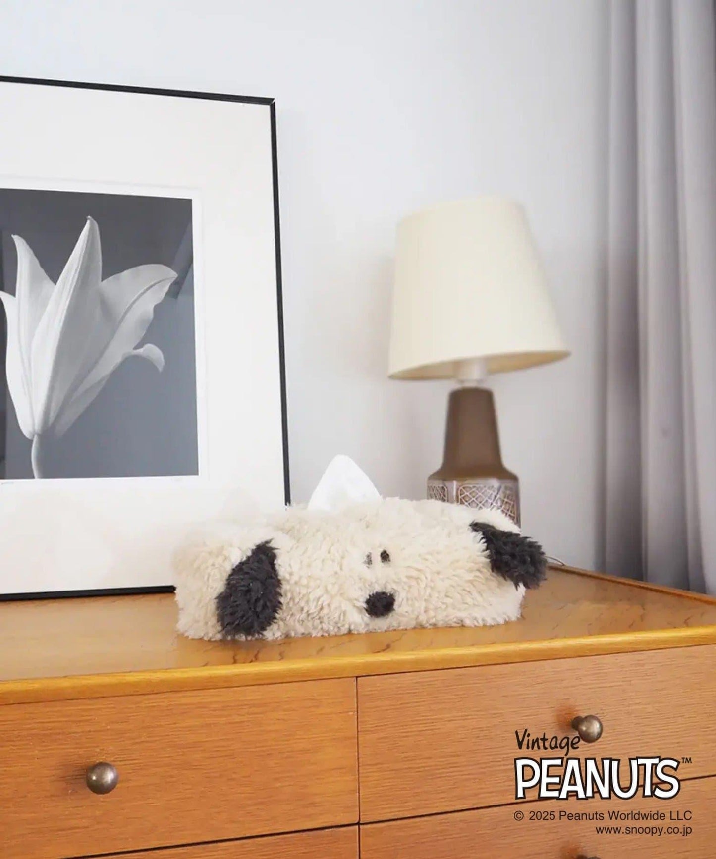 《PEANUTS》/史努比 tente毛絨立體臉部紙巾盒