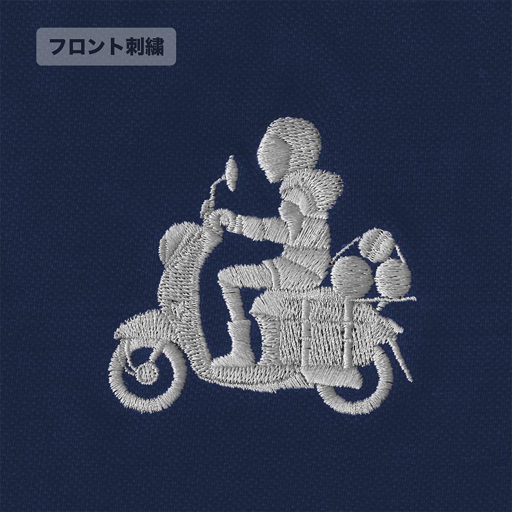 《搖曳露營》 SEASON3 M碼 摩托車志摩凜 單點刺繡POLO衫/靛藍
