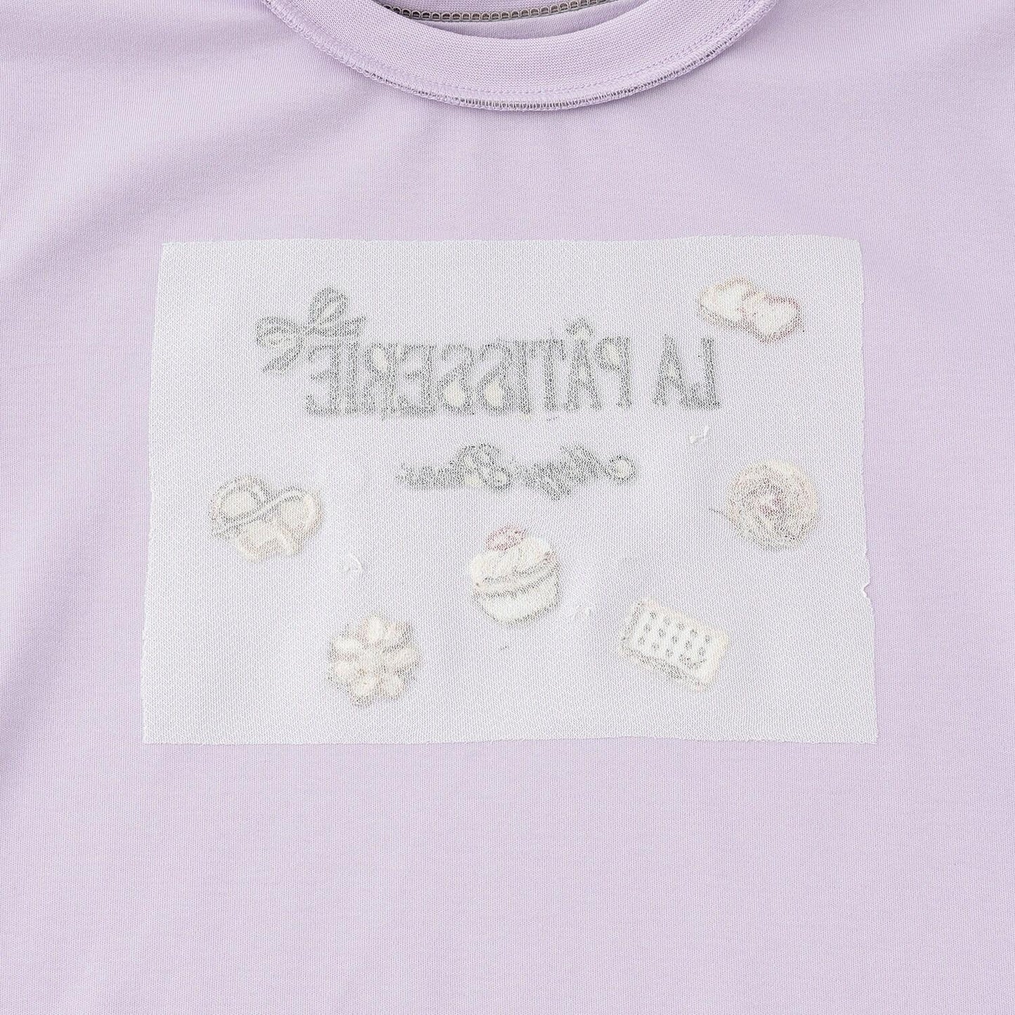 巧克力甜點刺繡長袖襯衫