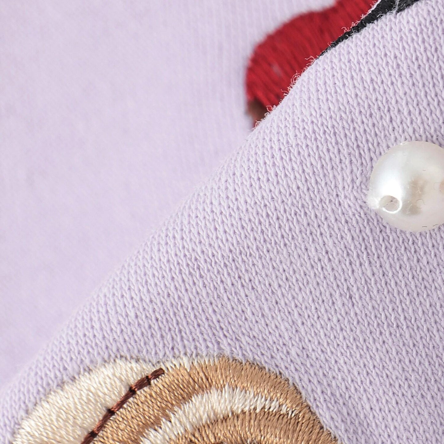 巧克力甜點刺繡長袖襯衫