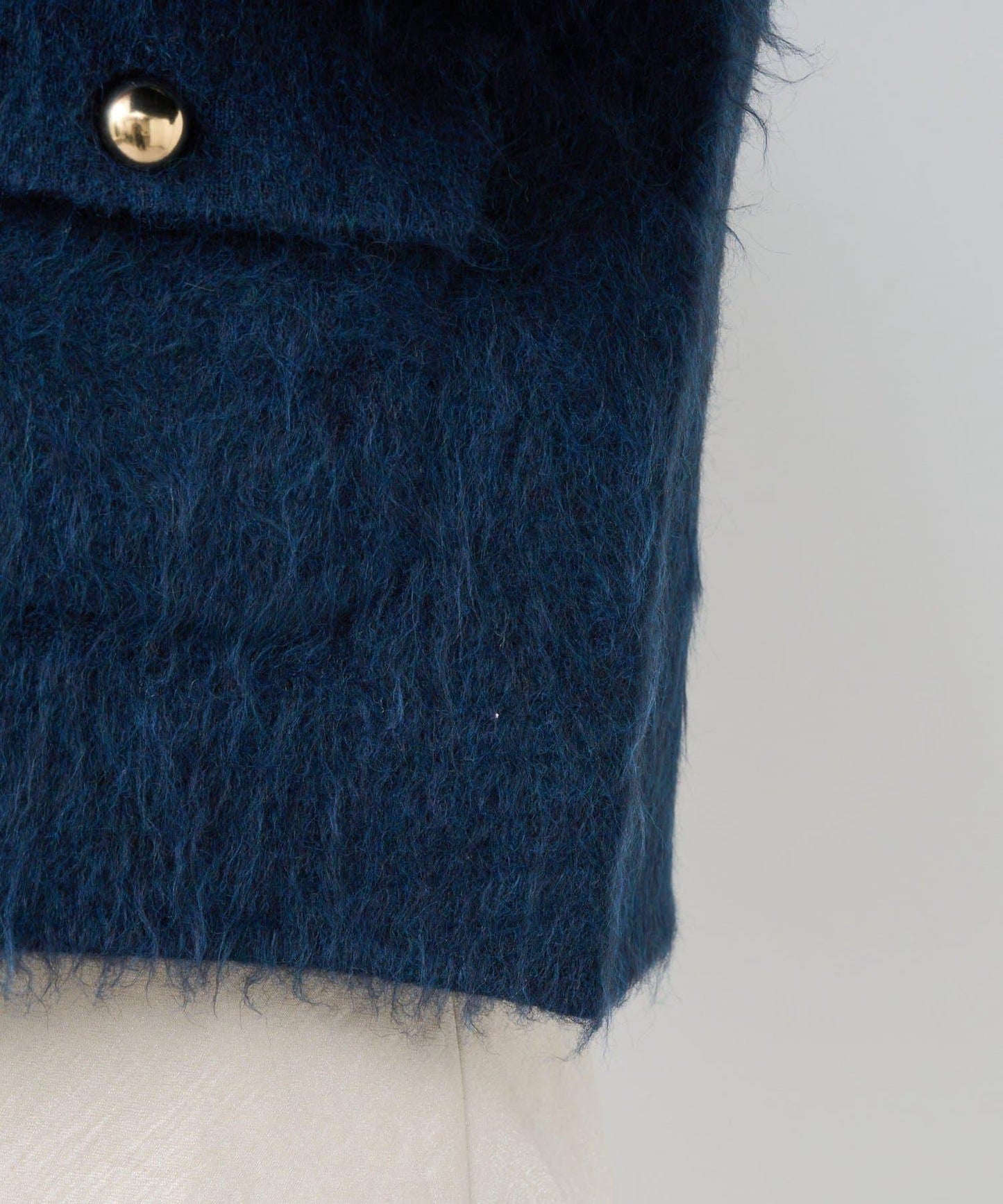 【ON・OFF兩用】帶領拼接針織夾克開衫