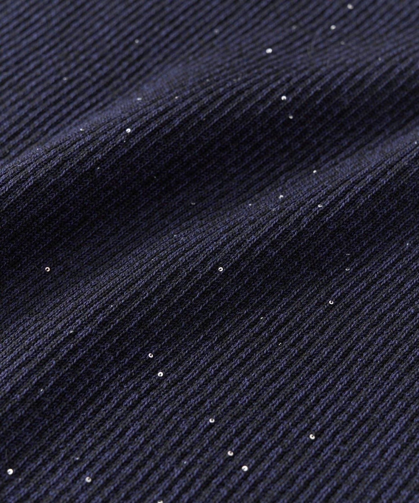 【百搭顯瘦】亮片羅紋一字肩八分袖針織衫