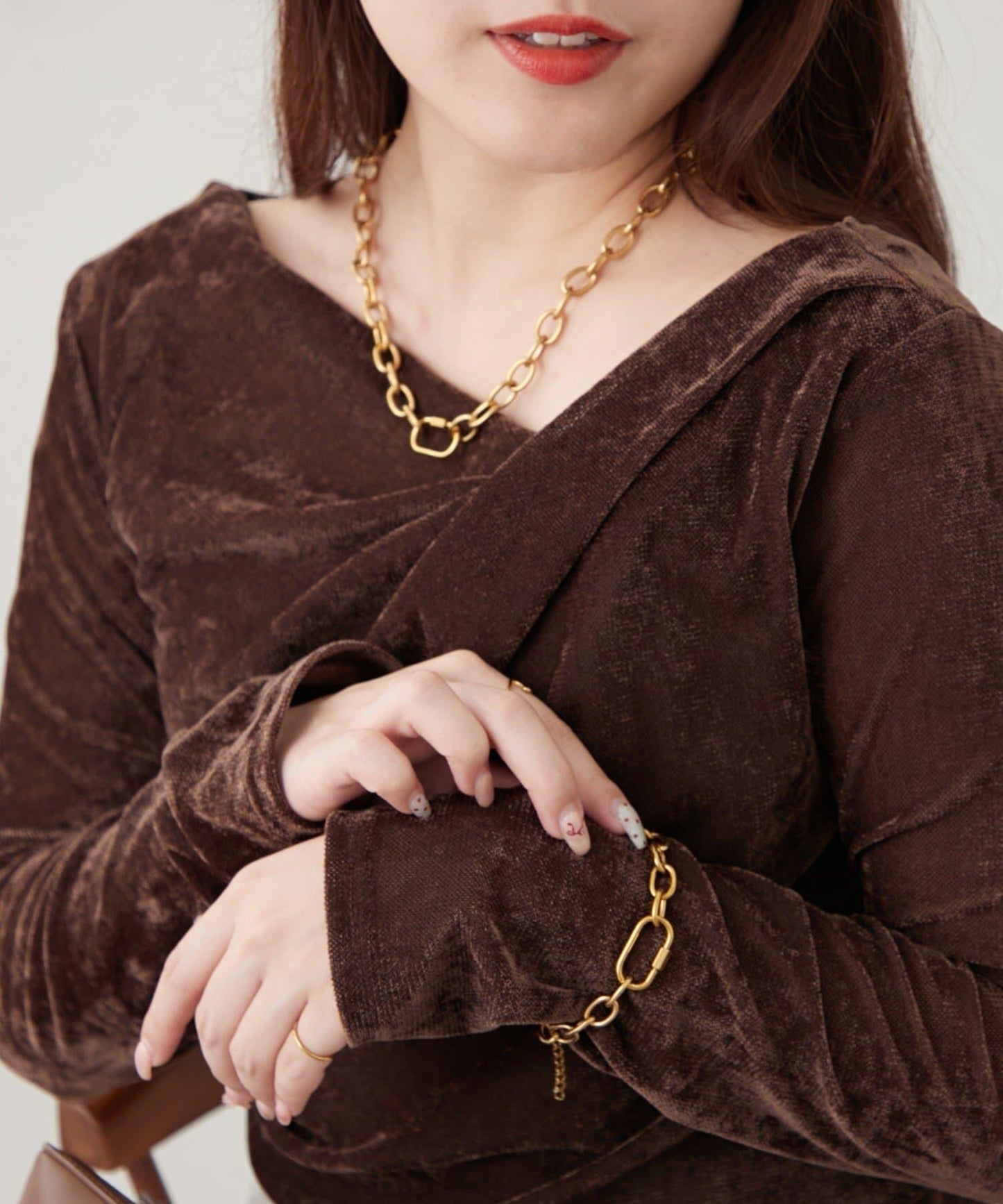 【nane】【2件套裝】手鍊&項鍊