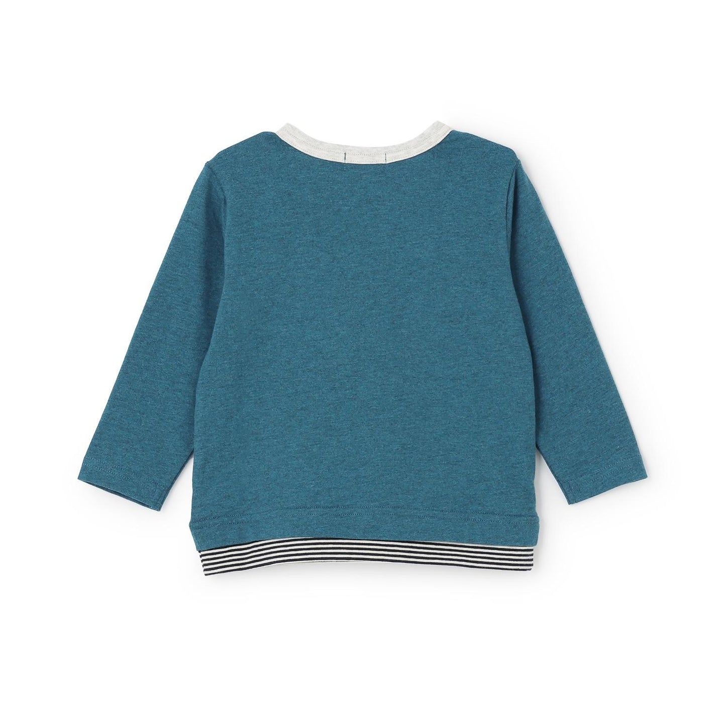 電車貼布繡長袖T恤