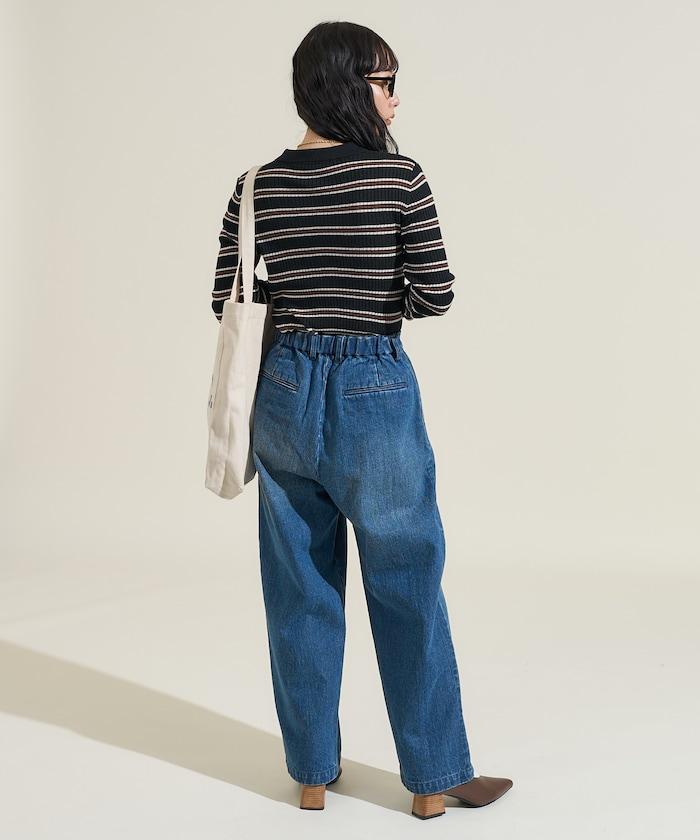 可水洗多色條紋針織POLO衫