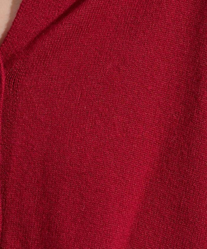 可機洗羊毛混紡翻領針織衫