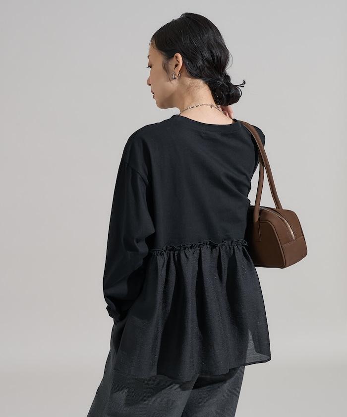 拼接設計針織衫