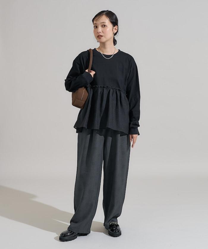 拼接設計針織衫