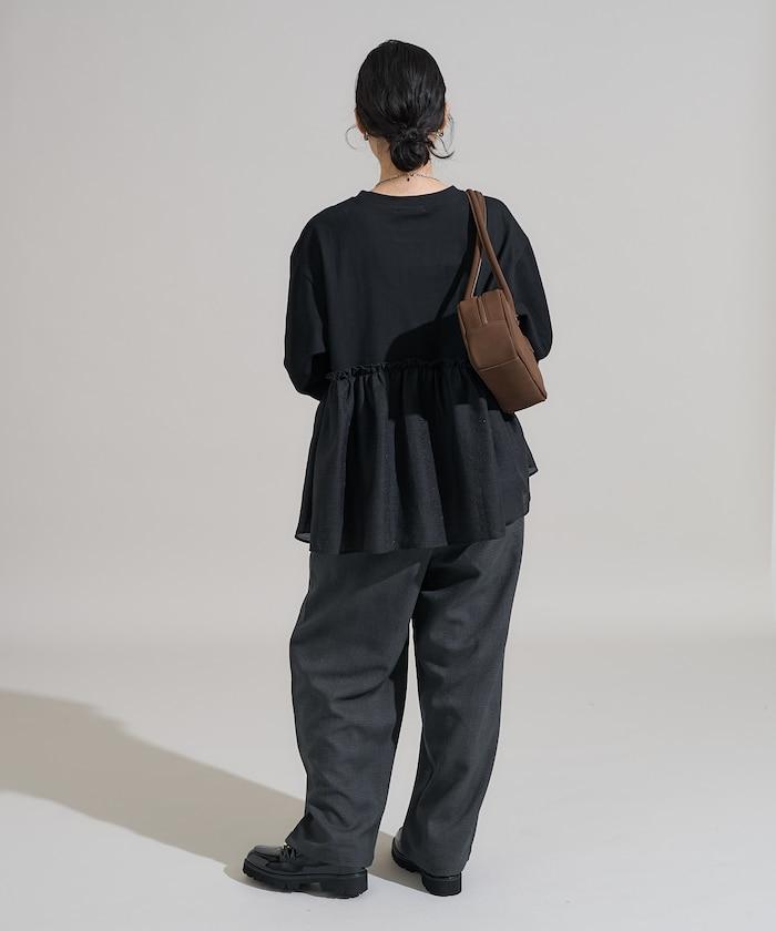 拼接設計針織衫