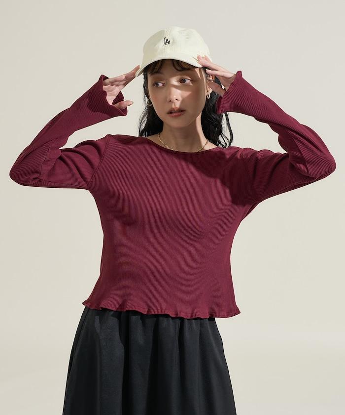 剪裁羅紋2WAY修身開衫/按扣開衫