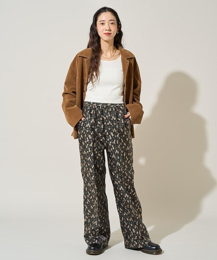 花卉提花長褲<可搭配套裝>