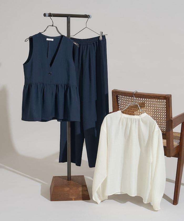 【3件套單品~トリオット系列~】荷葉邊下襬馬甲三件套