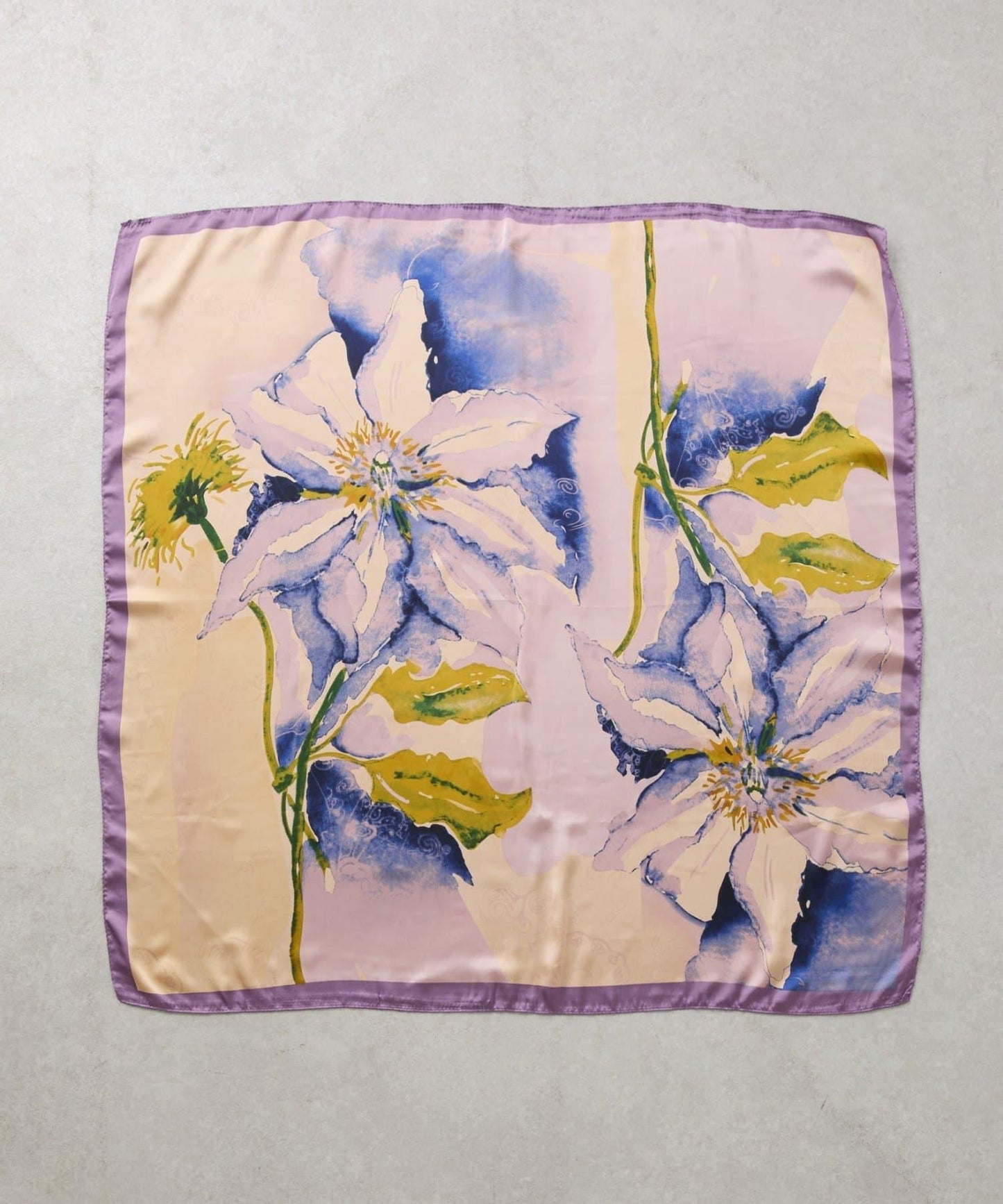 大格紋圍巾 90×90