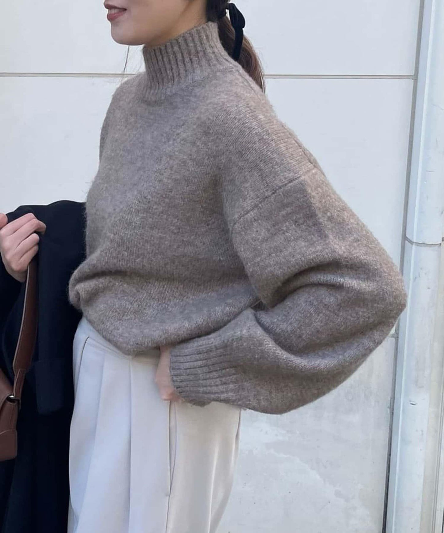 【優先】犛牛毛高領套頭毛衣