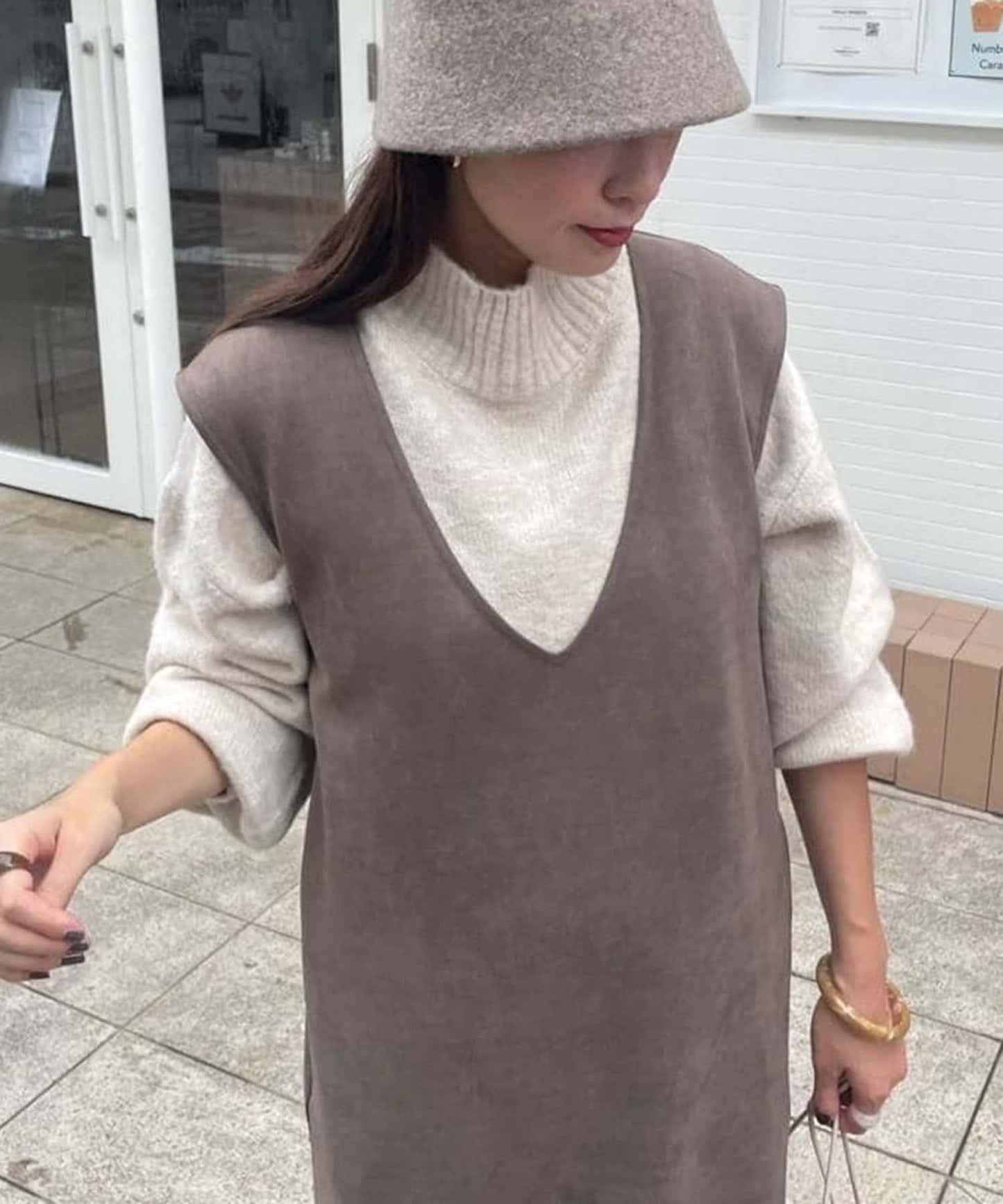 【優先】犛牛毛高領套頭毛衣