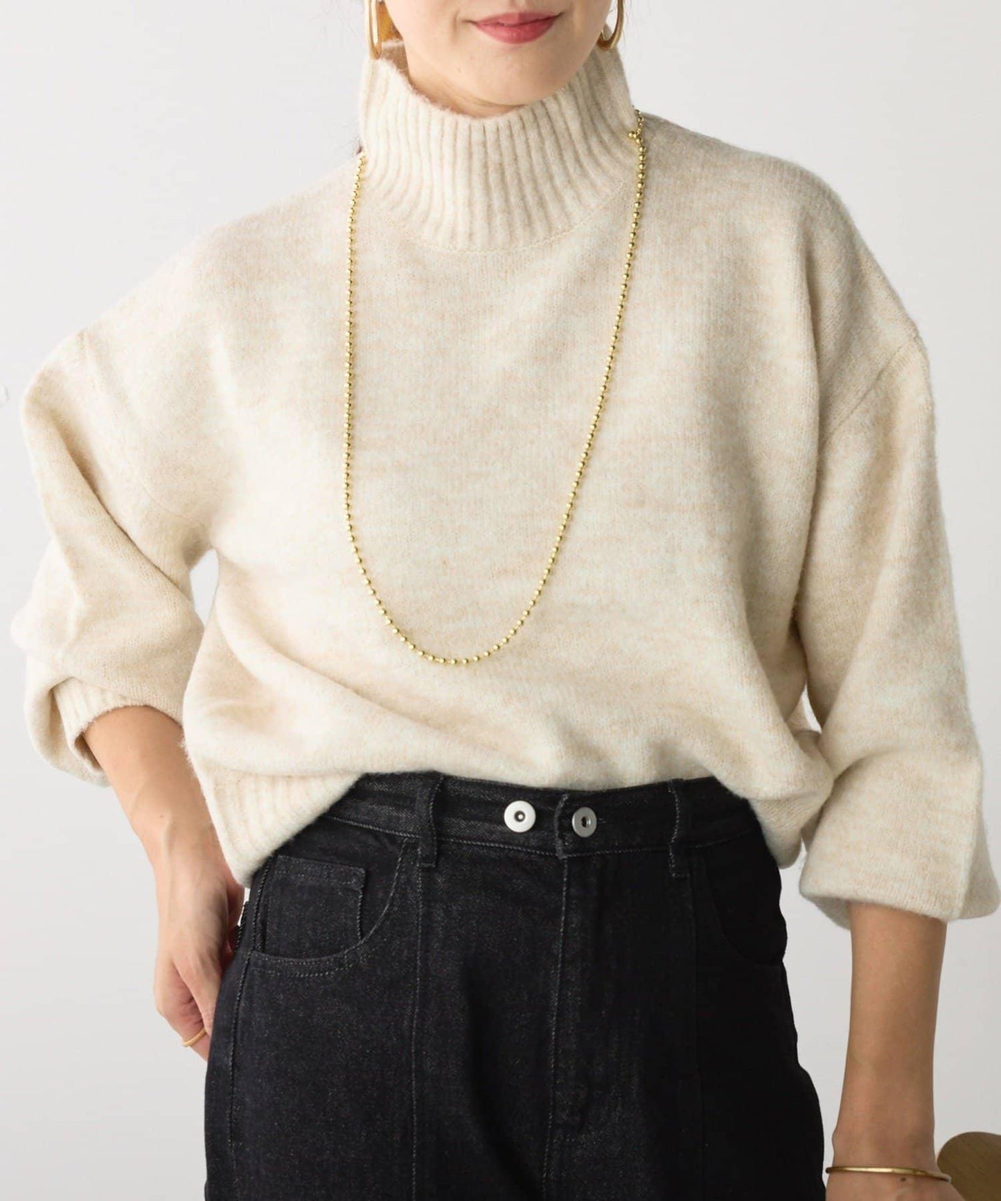 【優先】犛牛毛高領套頭毛衣