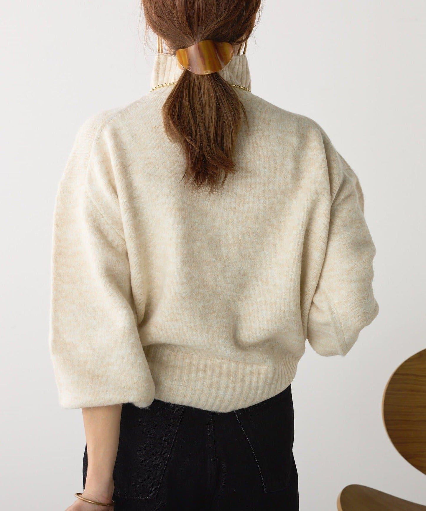 【優先】犛牛毛高領套頭毛衣