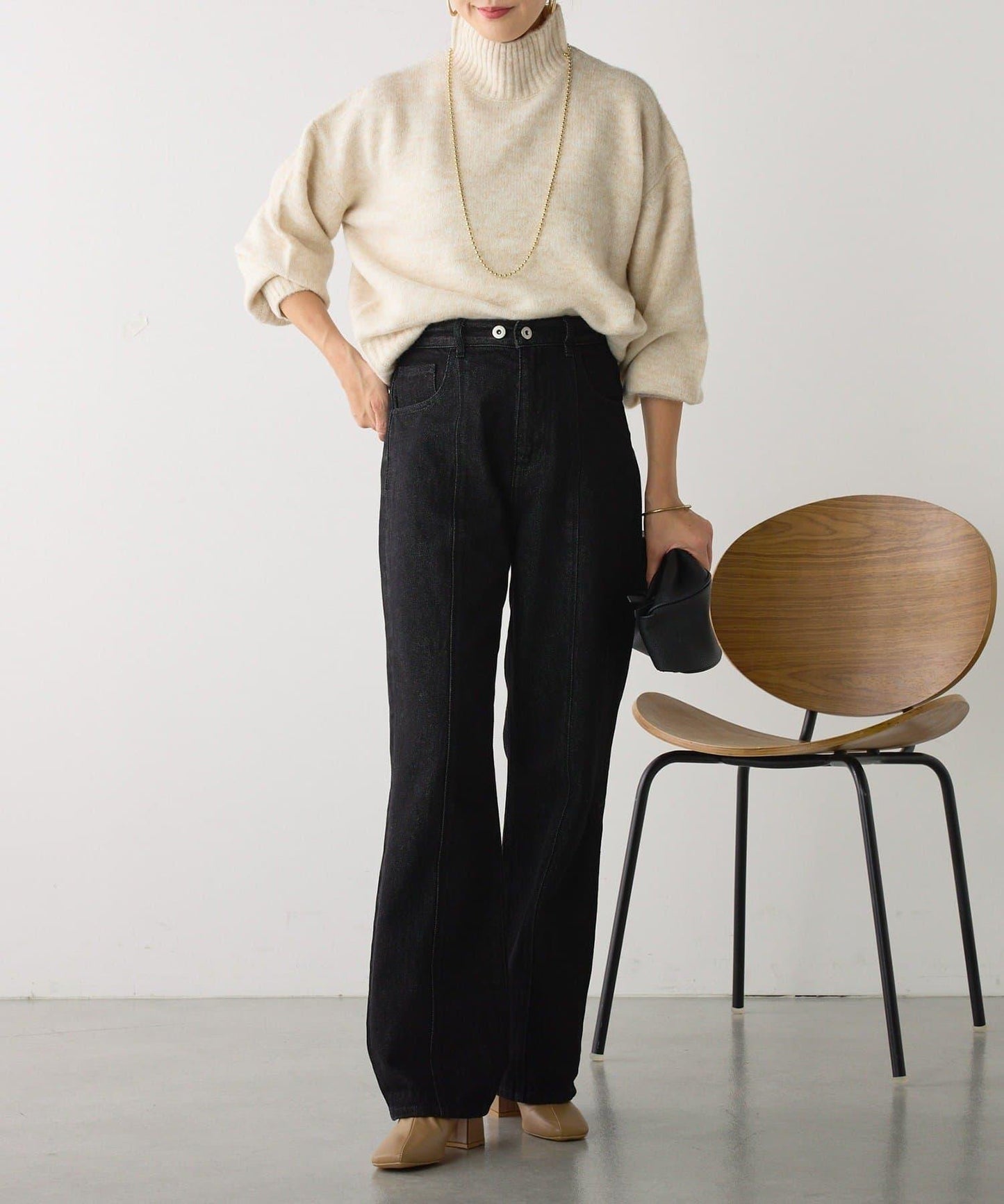 【優先】犛牛毛高領套頭毛衣