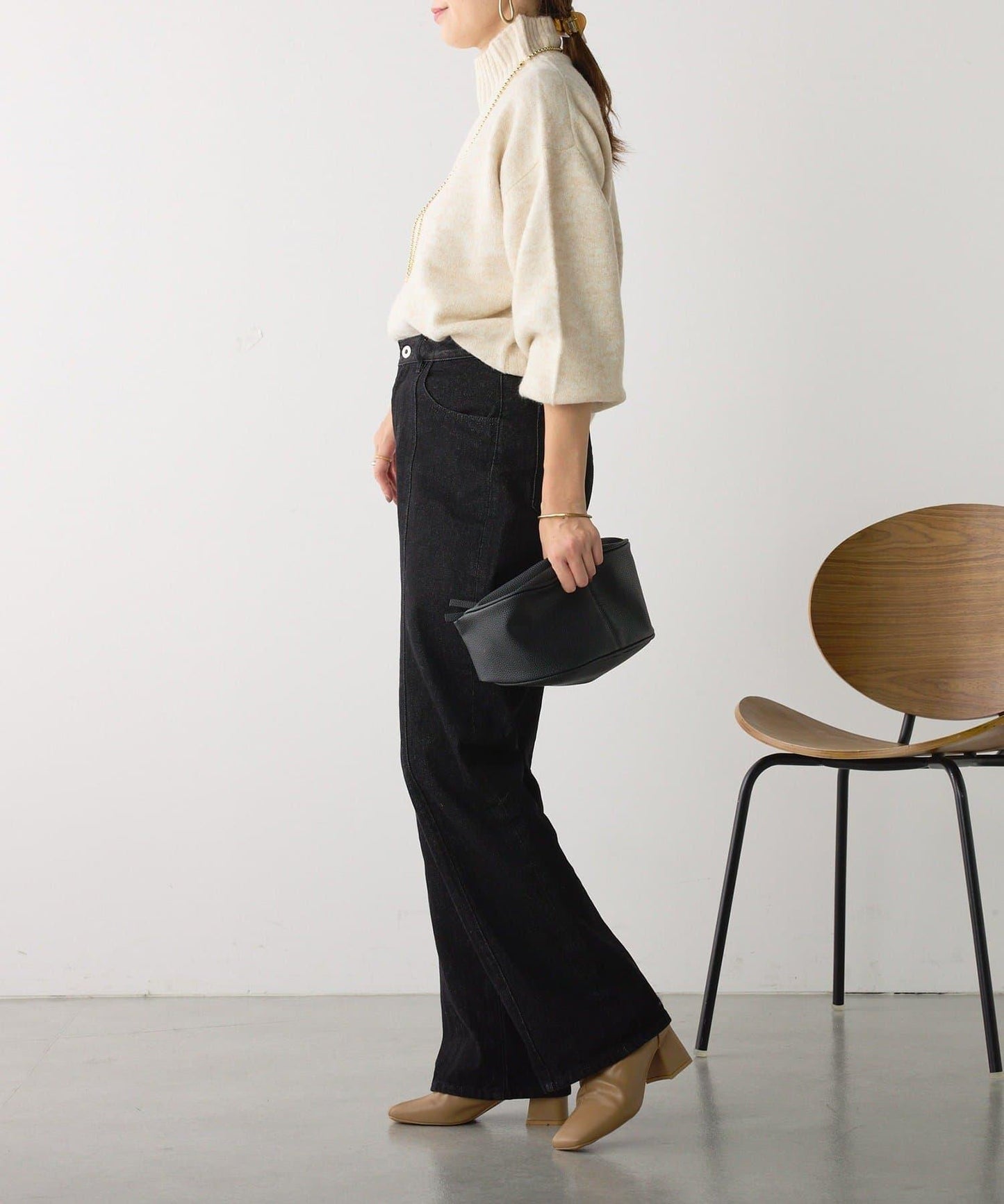 【優先】犛牛毛高領套頭毛衣