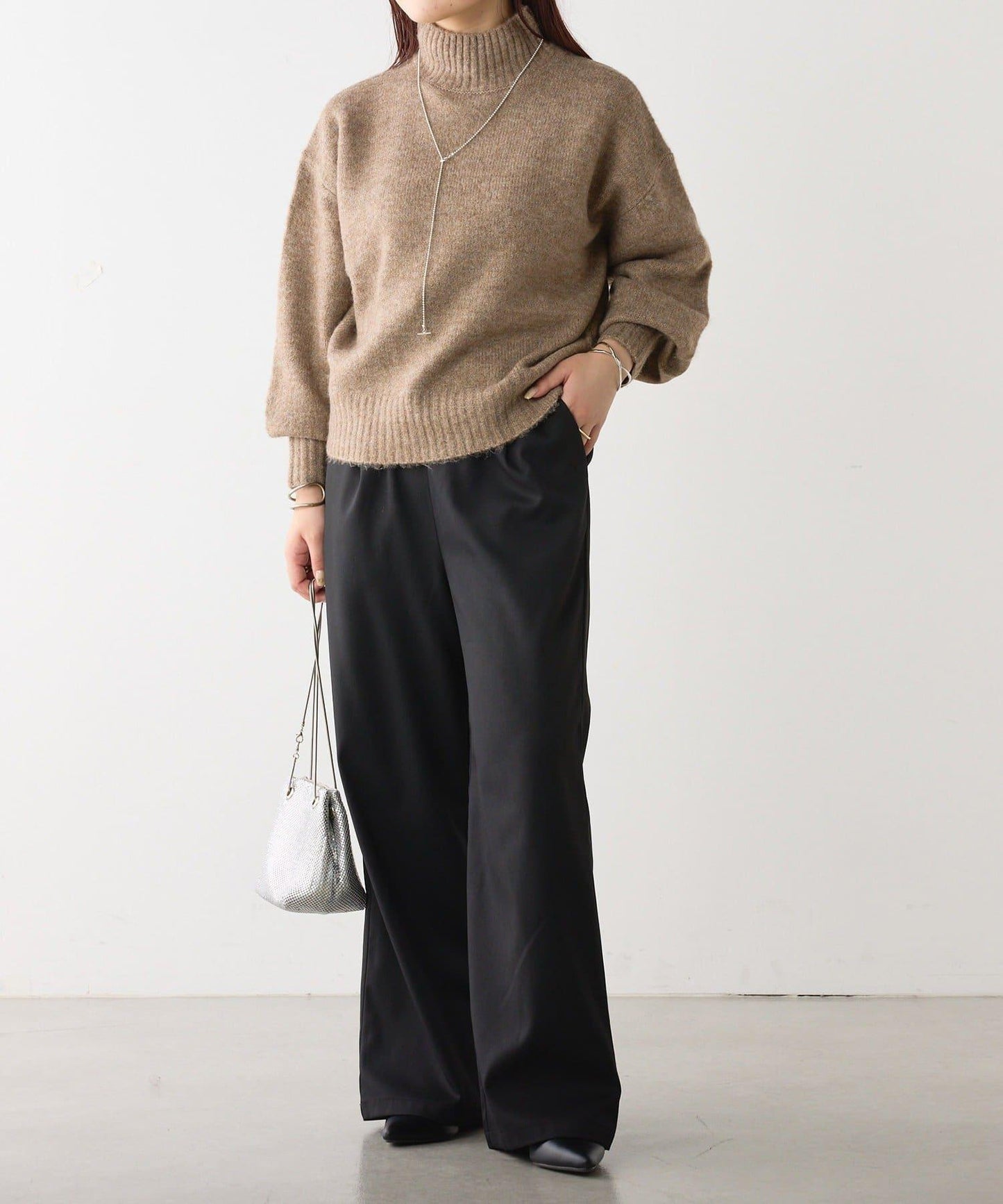 【優先】犛牛毛高領套頭毛衣