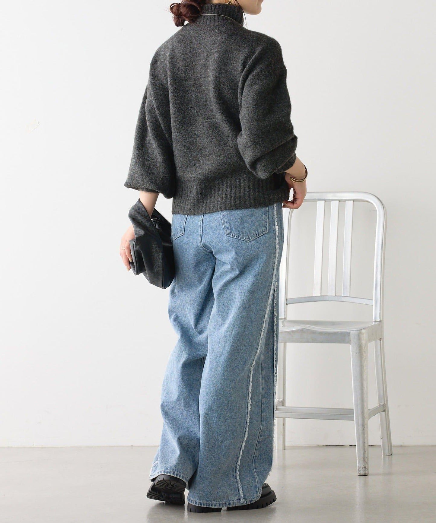 【優先】犛牛毛高領套頭毛衣