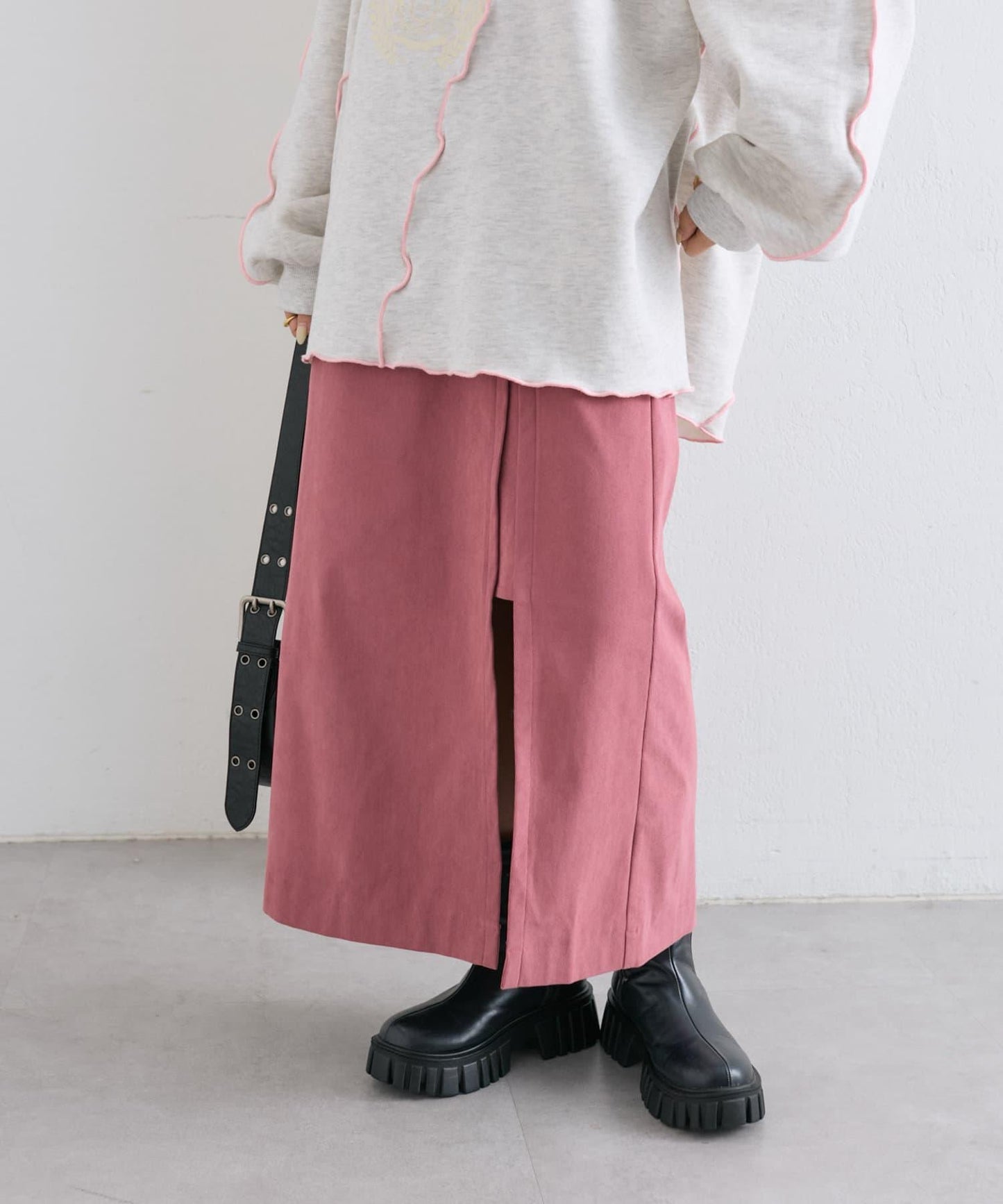 【w closet】開叉長裙