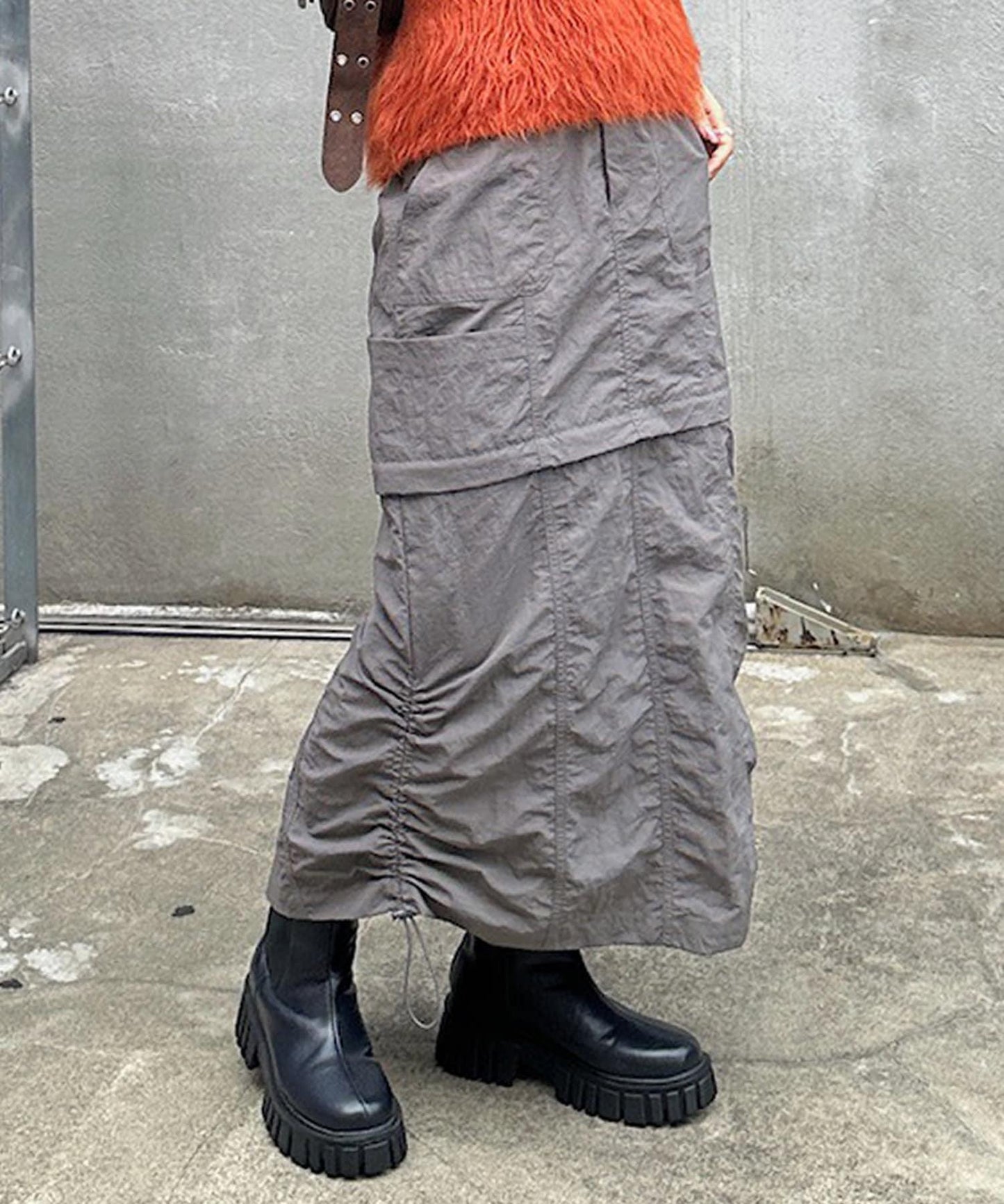 【w closet】多功能工裝裙