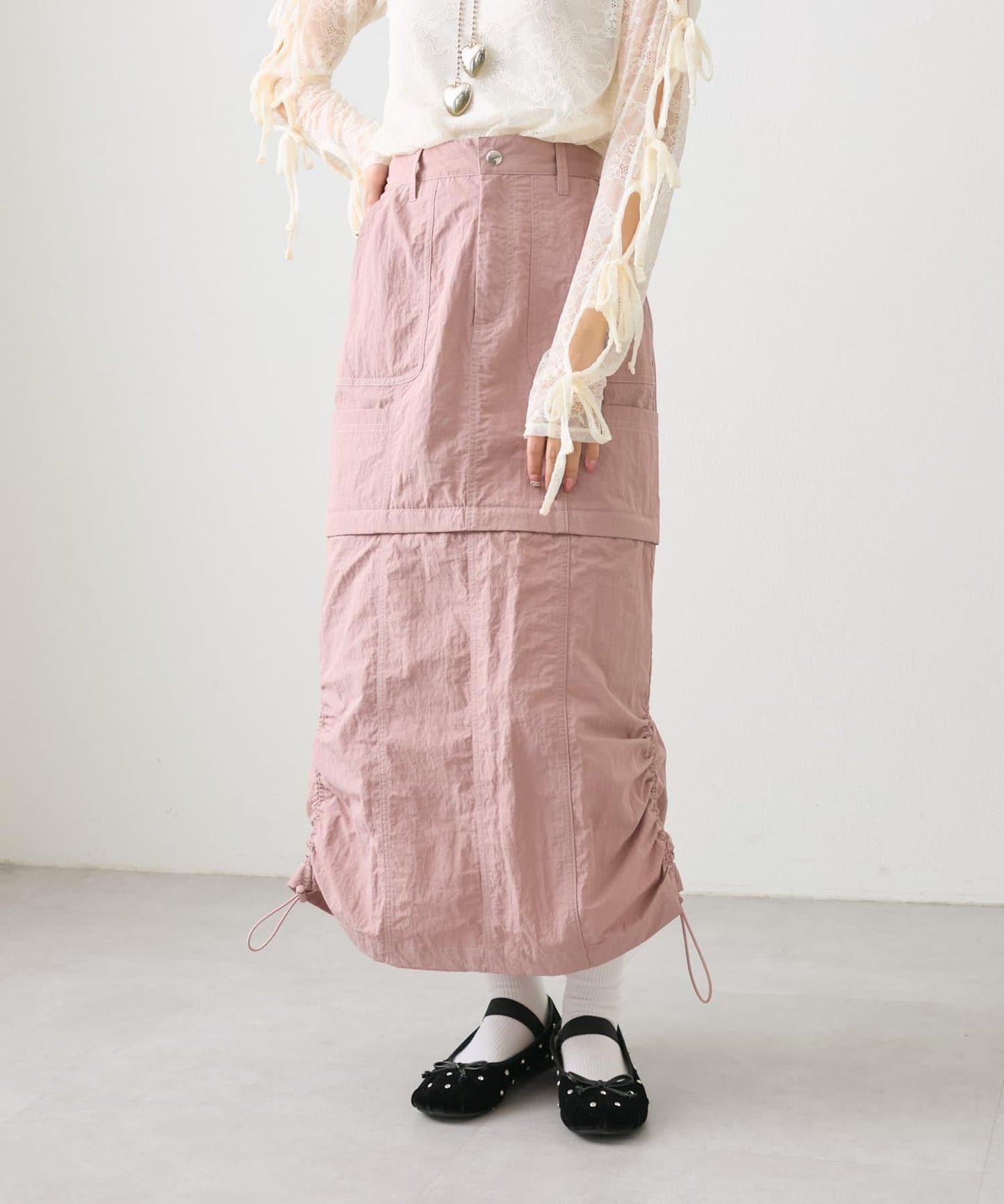 【w closet】多功能工裝裙