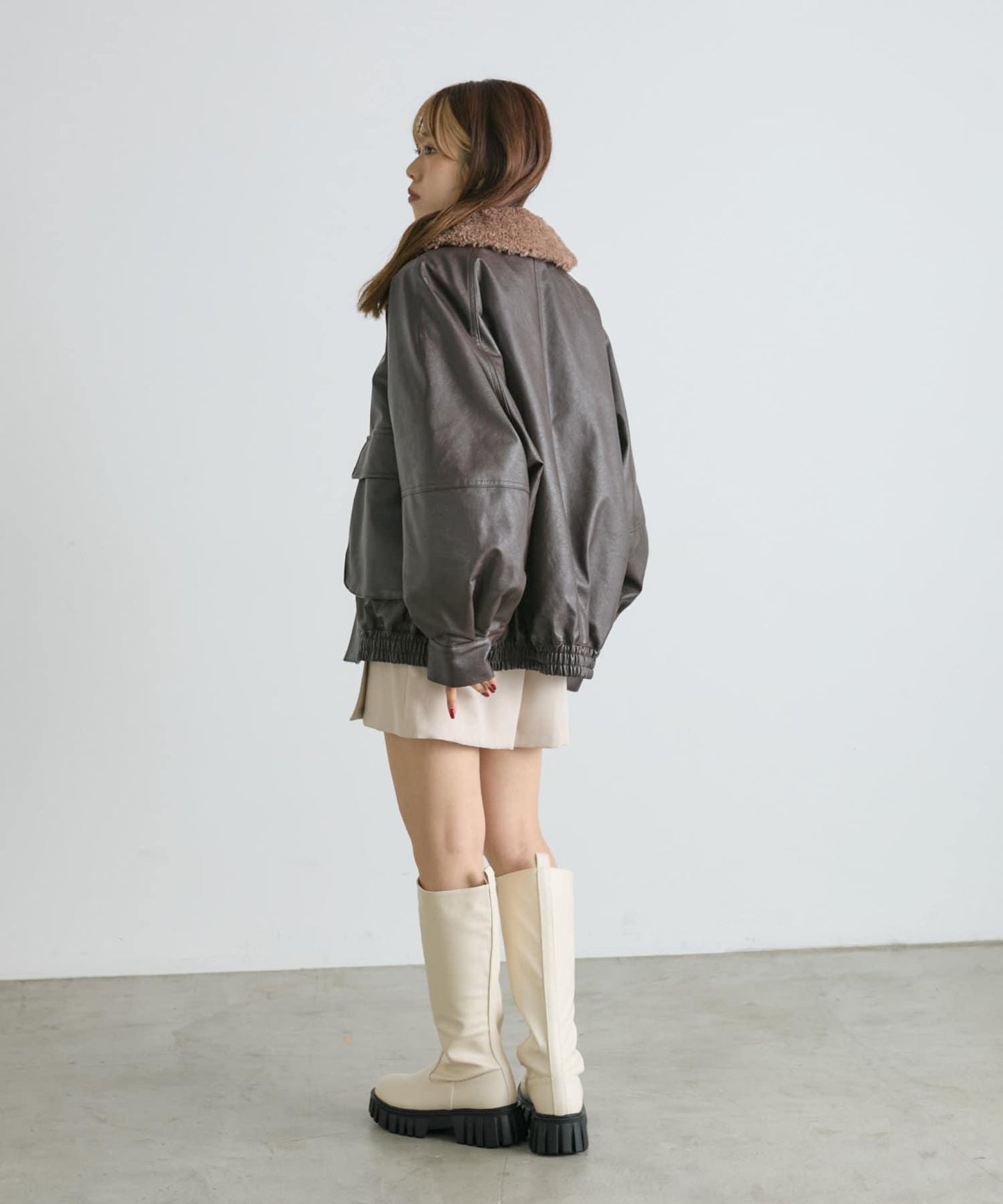 【w closet】開衩迷你裙褲