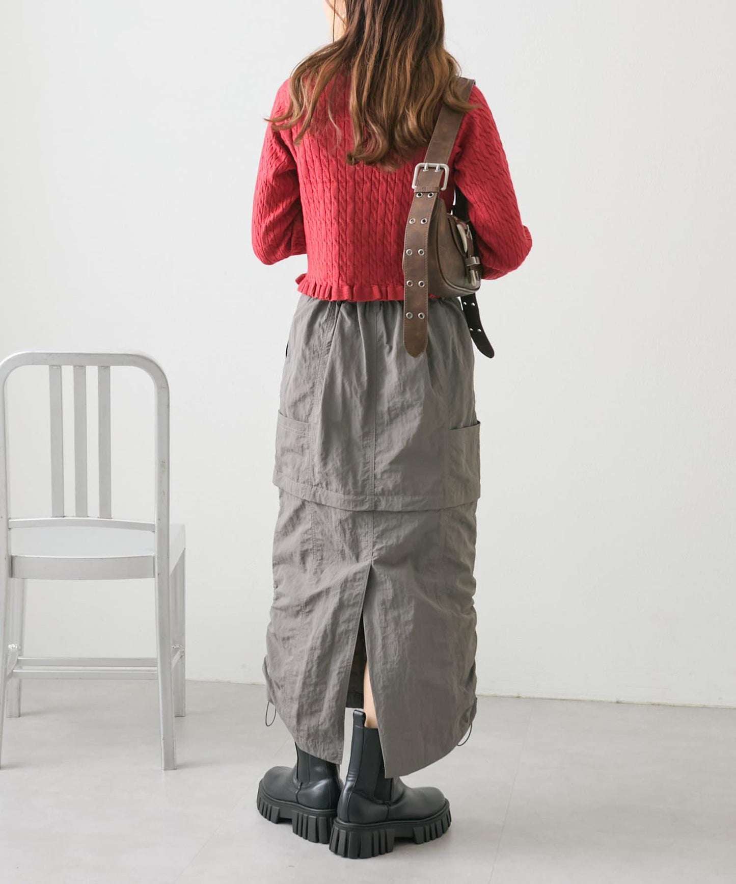 【w closet】多功能工裝裙