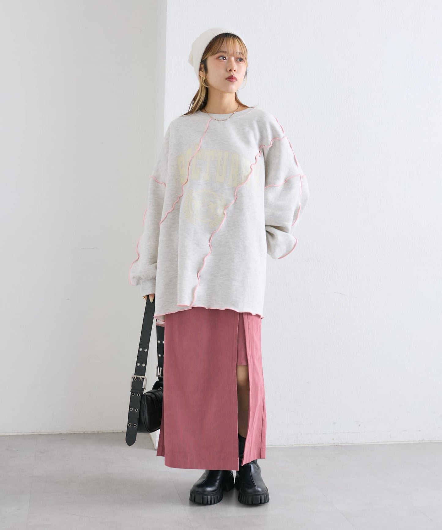 【w closet】開叉長裙