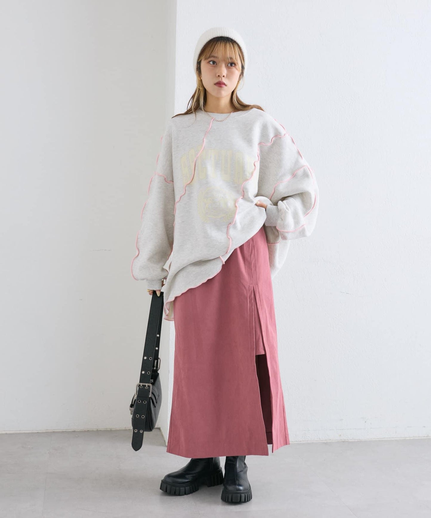 【w closet】開叉長裙
