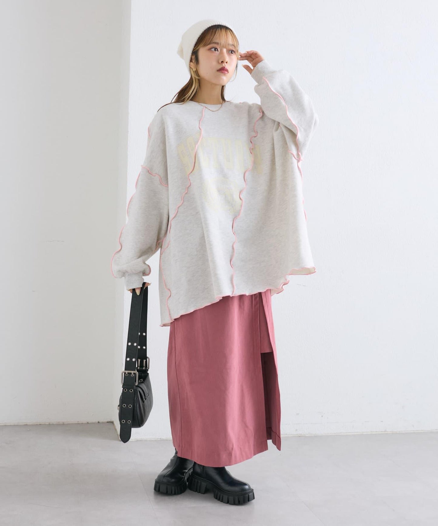 【w closet】開叉長裙