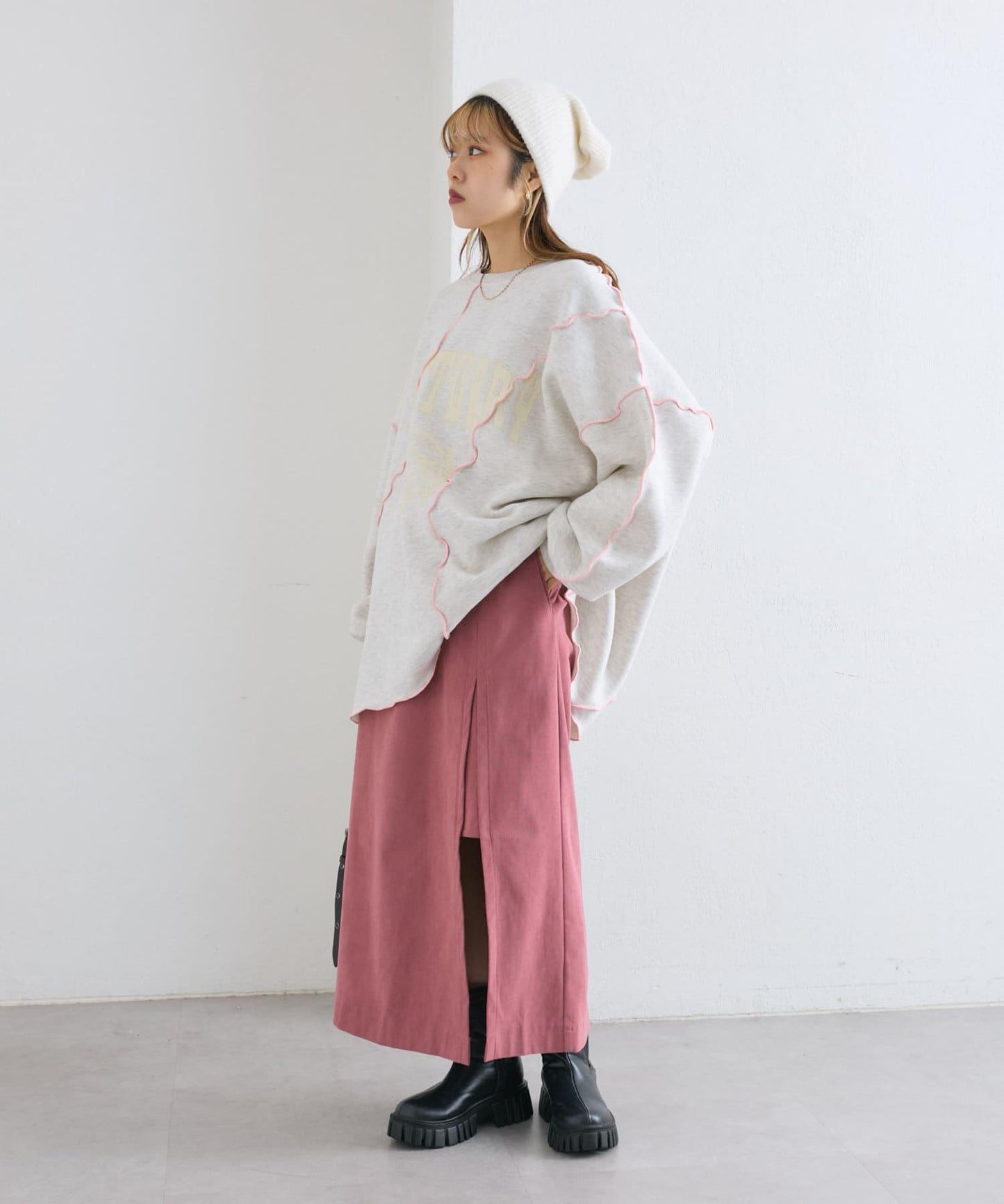 【w closet】開叉長裙