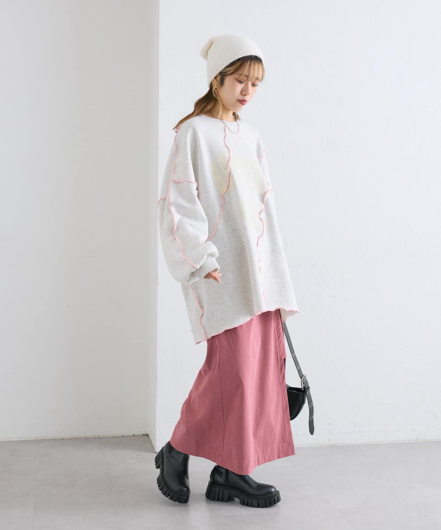 【w closet】開叉長裙