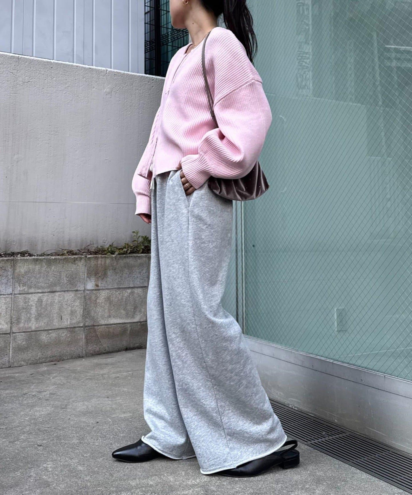 W彈力雙拉鍊針織開衫