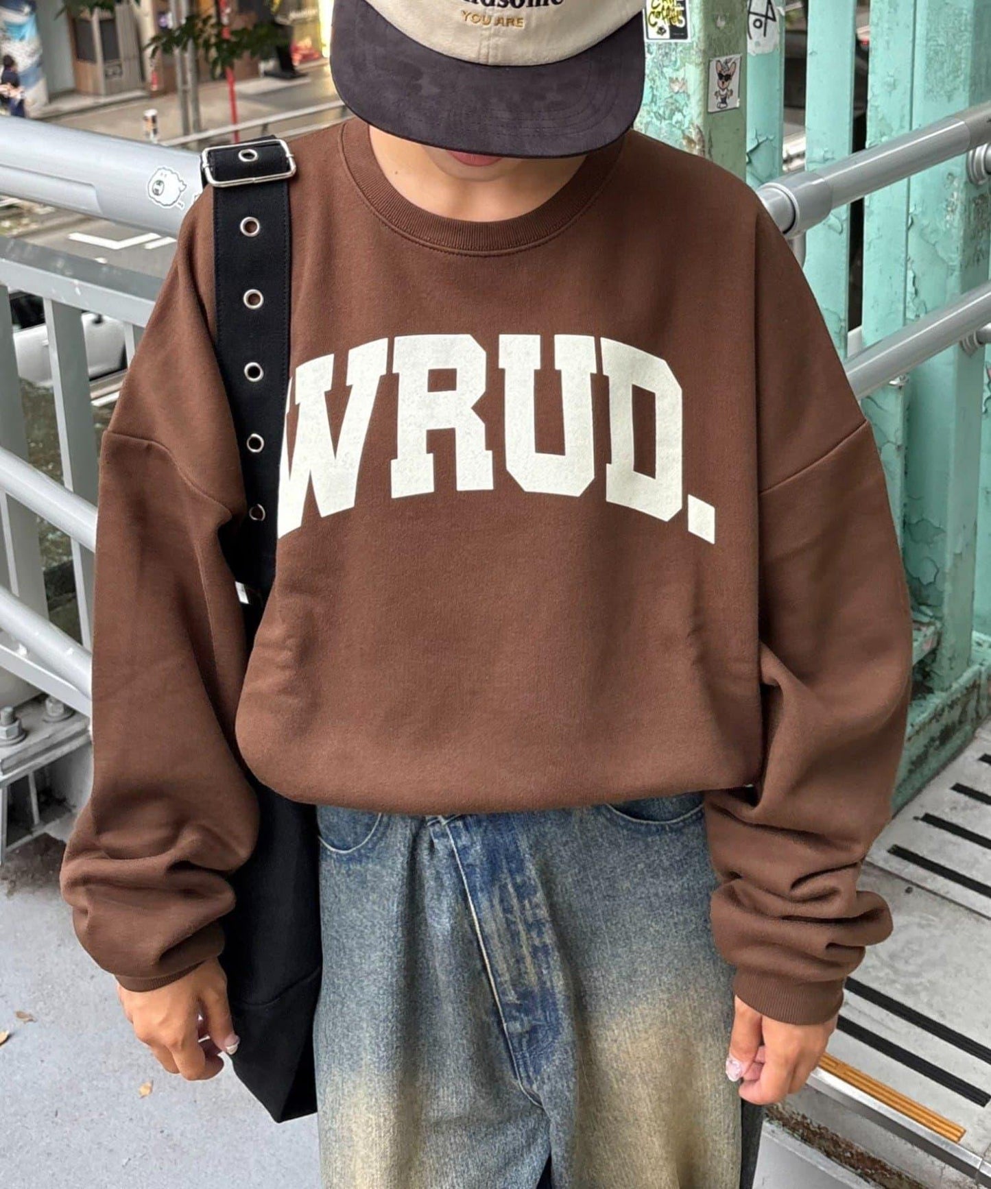 WRUD.寬鬆版型標誌衛衣