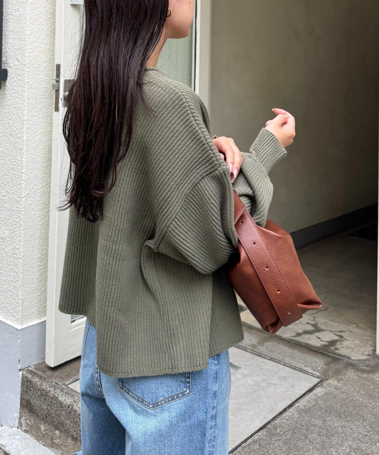 W彈力雙拉鍊針織開衫