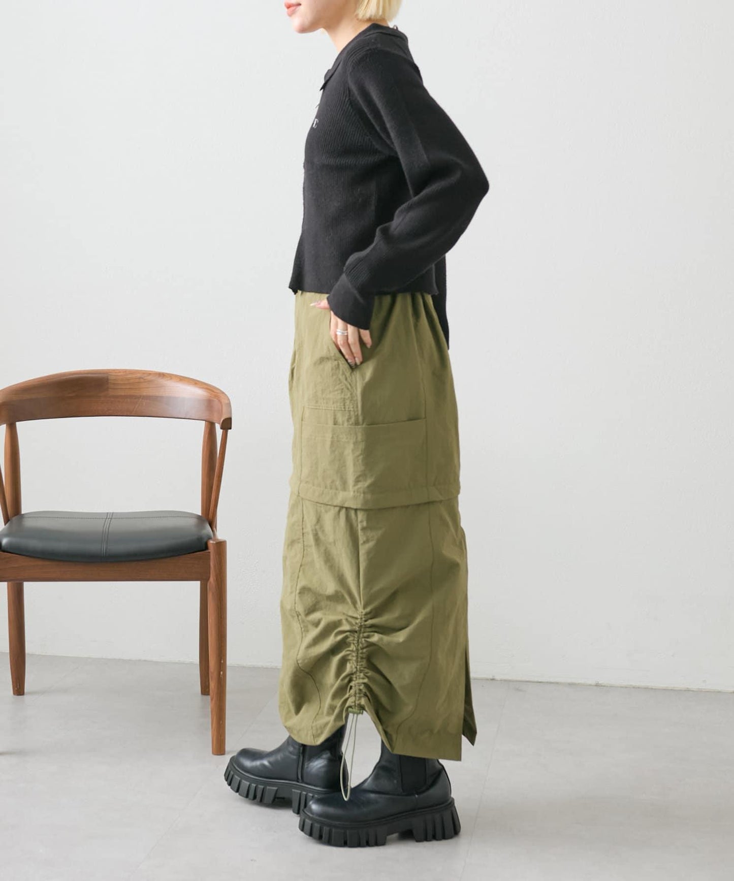 【w closet】多功能工裝裙