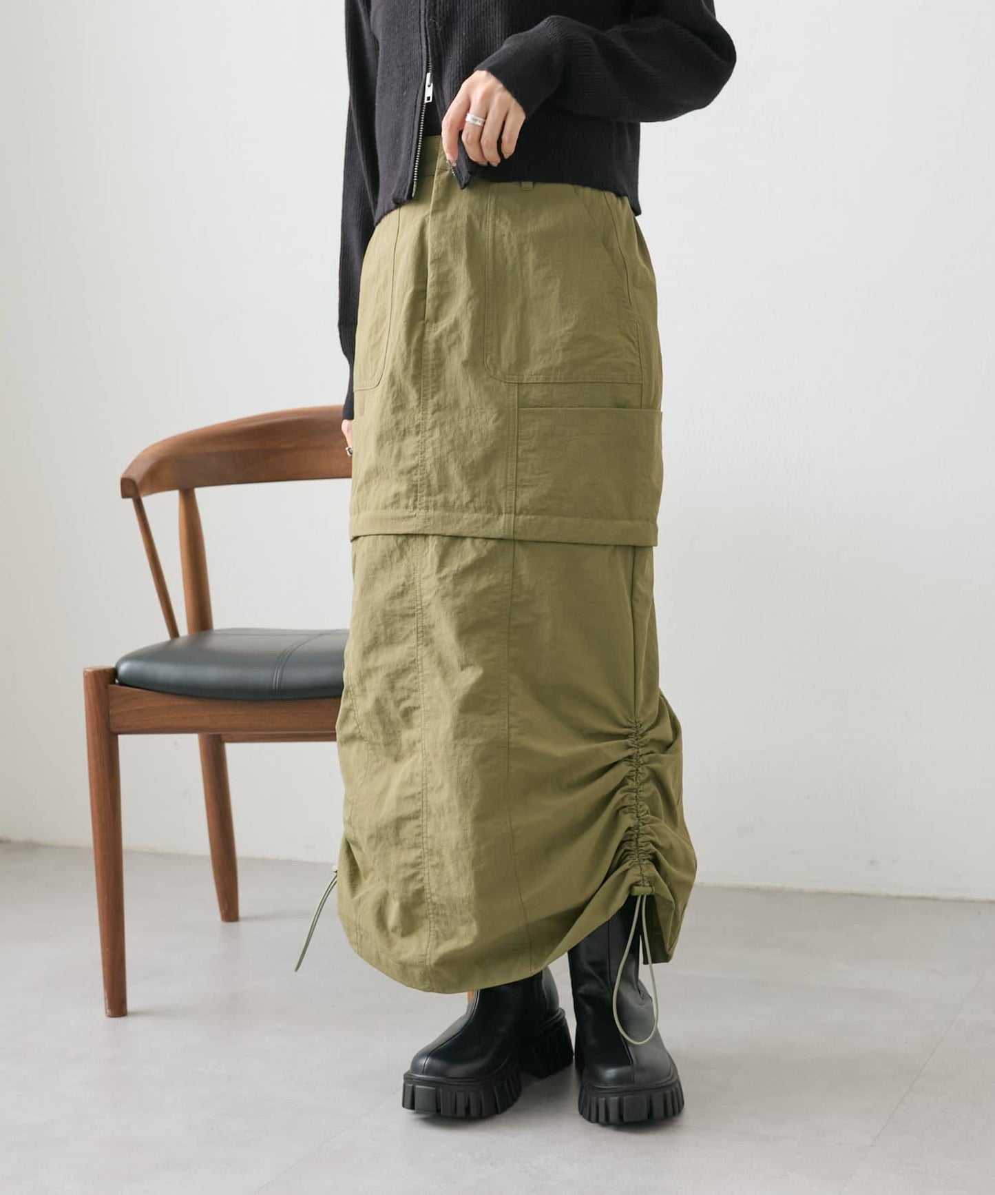 【w closet】多功能工裝裙