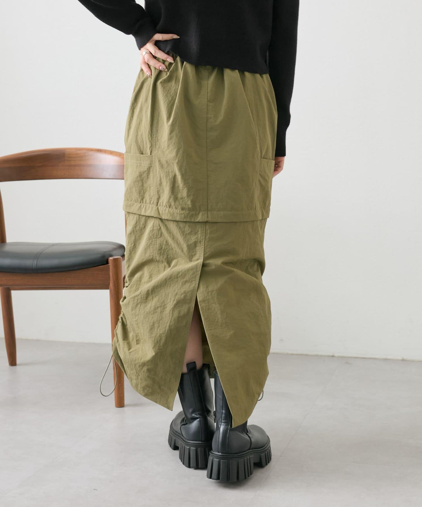 【w closet】多功能工裝裙