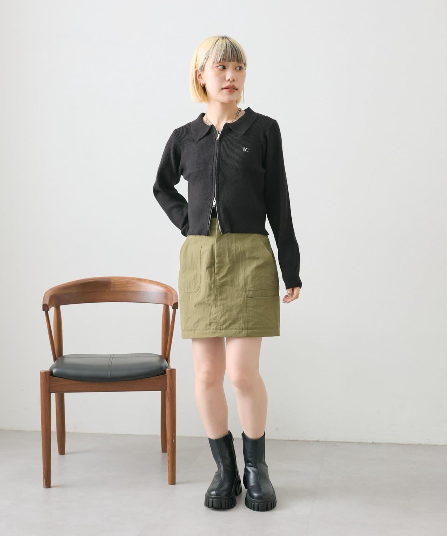 【w closet】多功能工裝裙