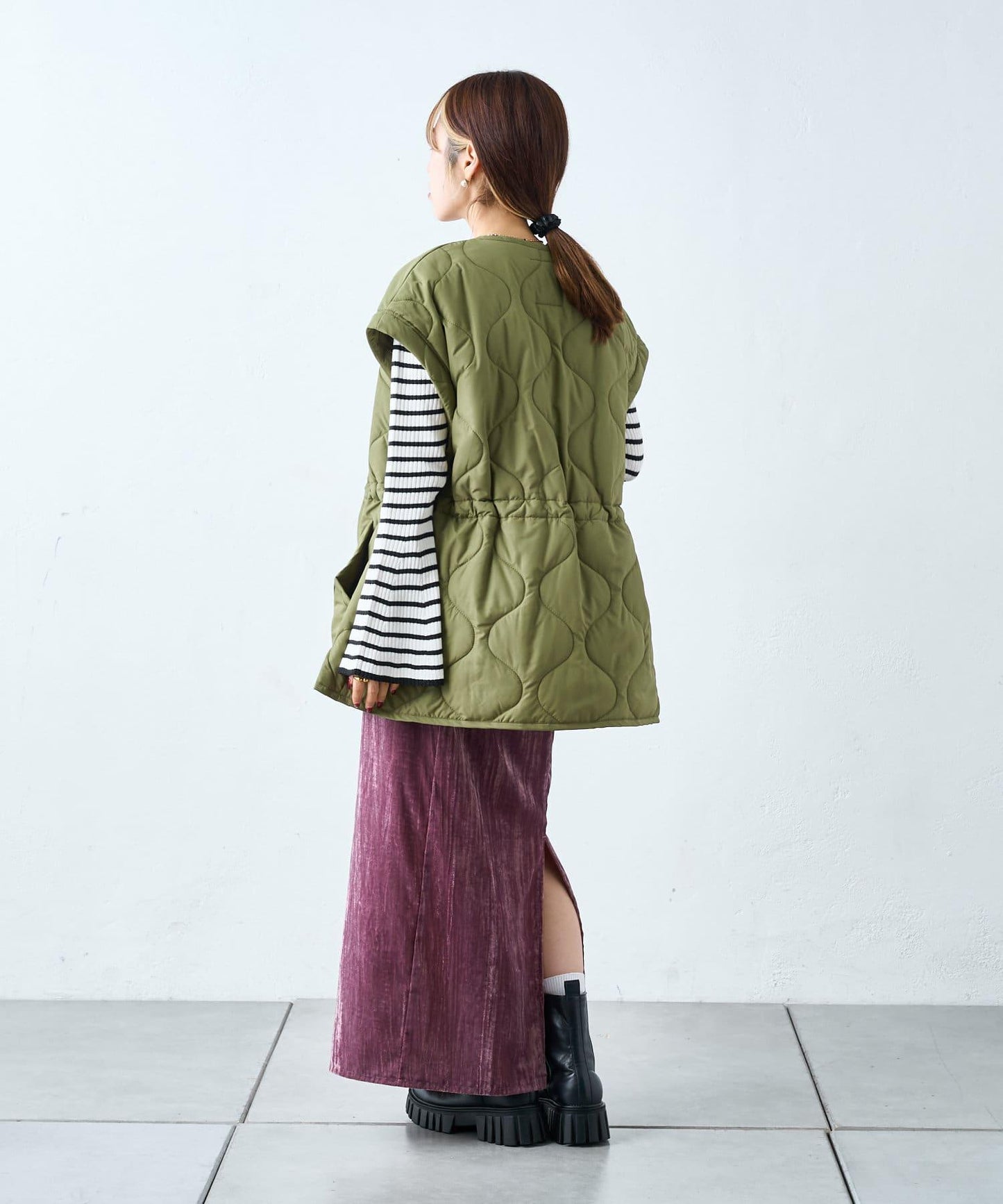 蝴蝶結刺繡羅紋針織衫
