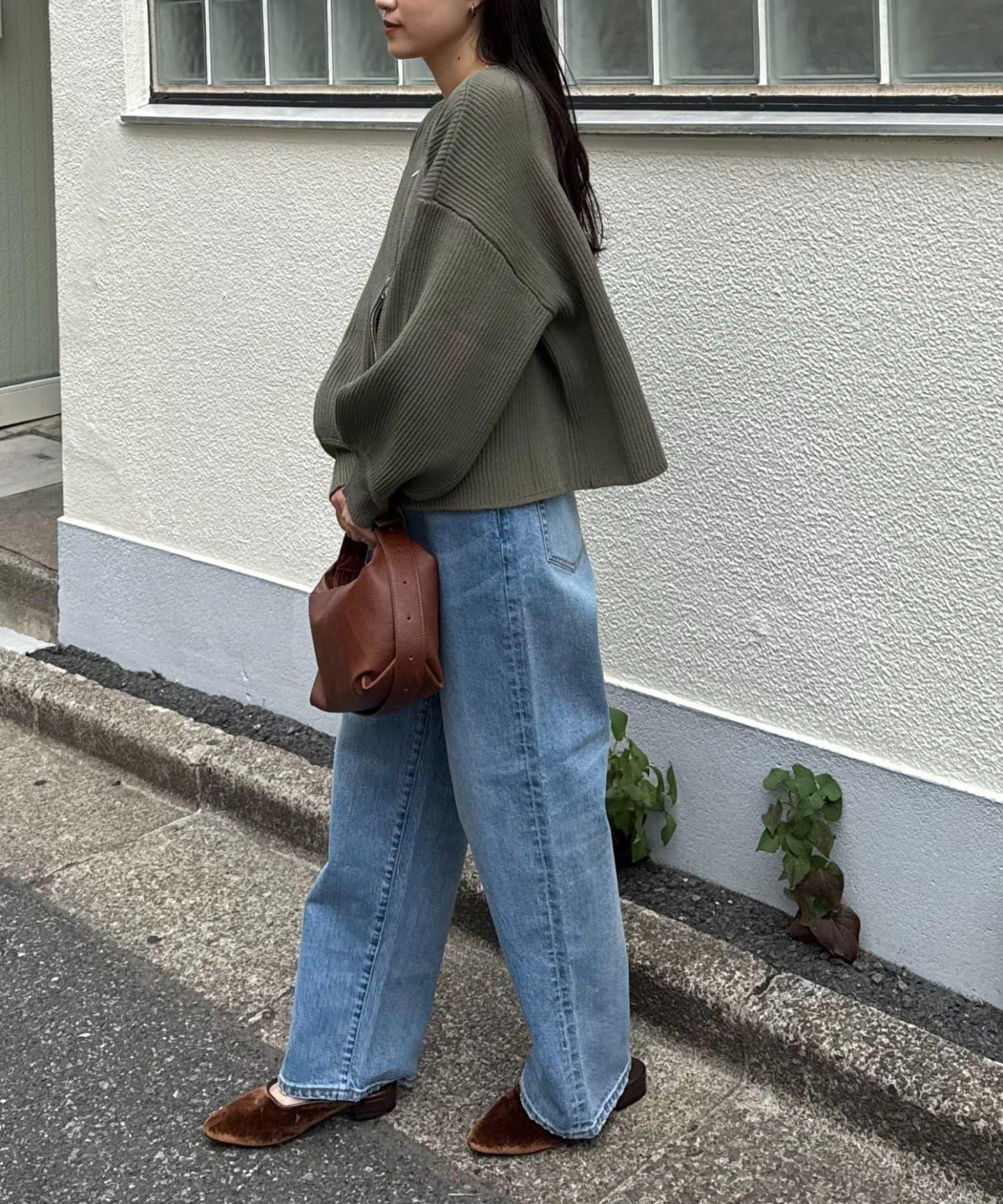 W彈力雙拉鍊針織開衫