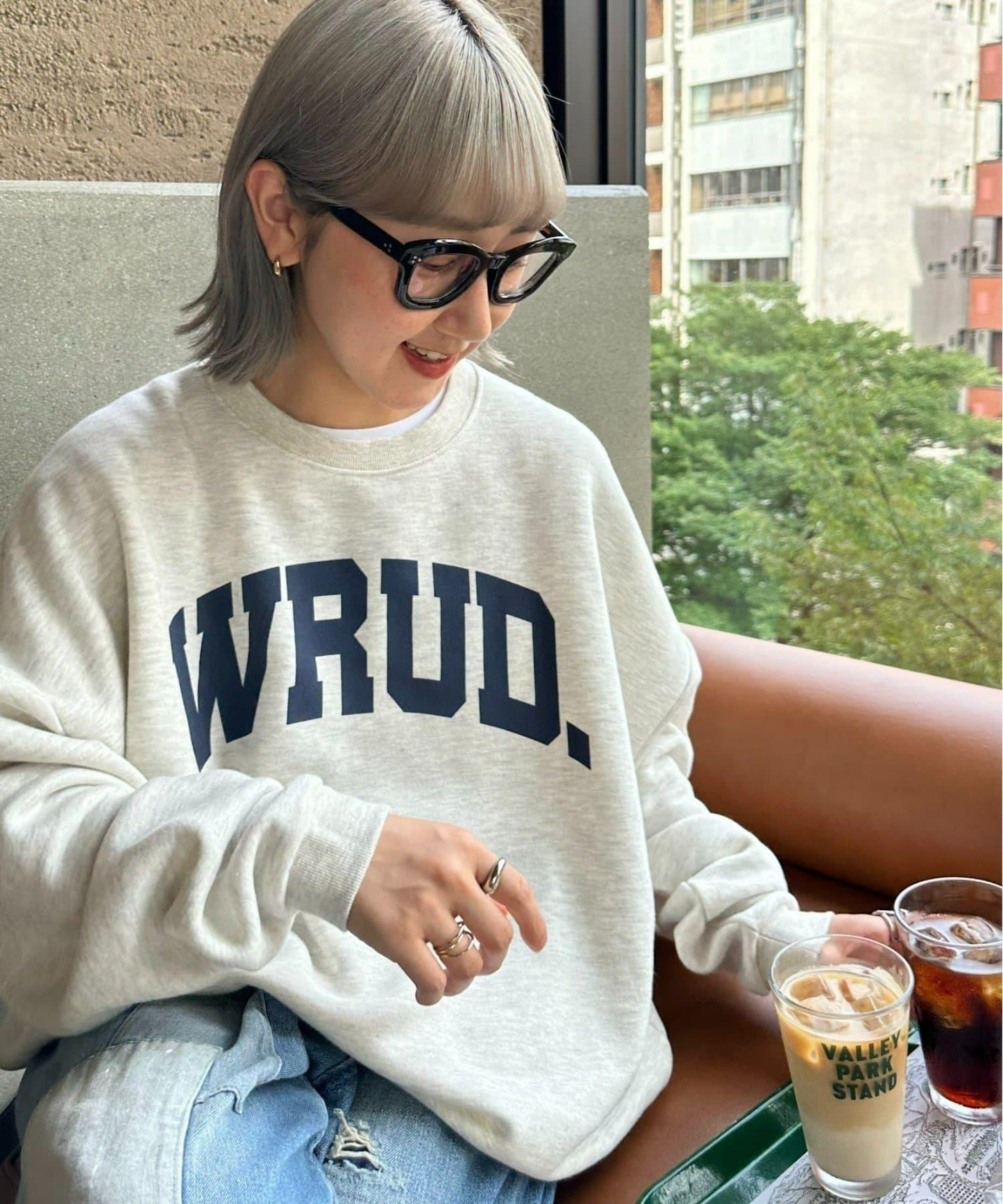 WRUD.寬鬆版型標誌衛衣