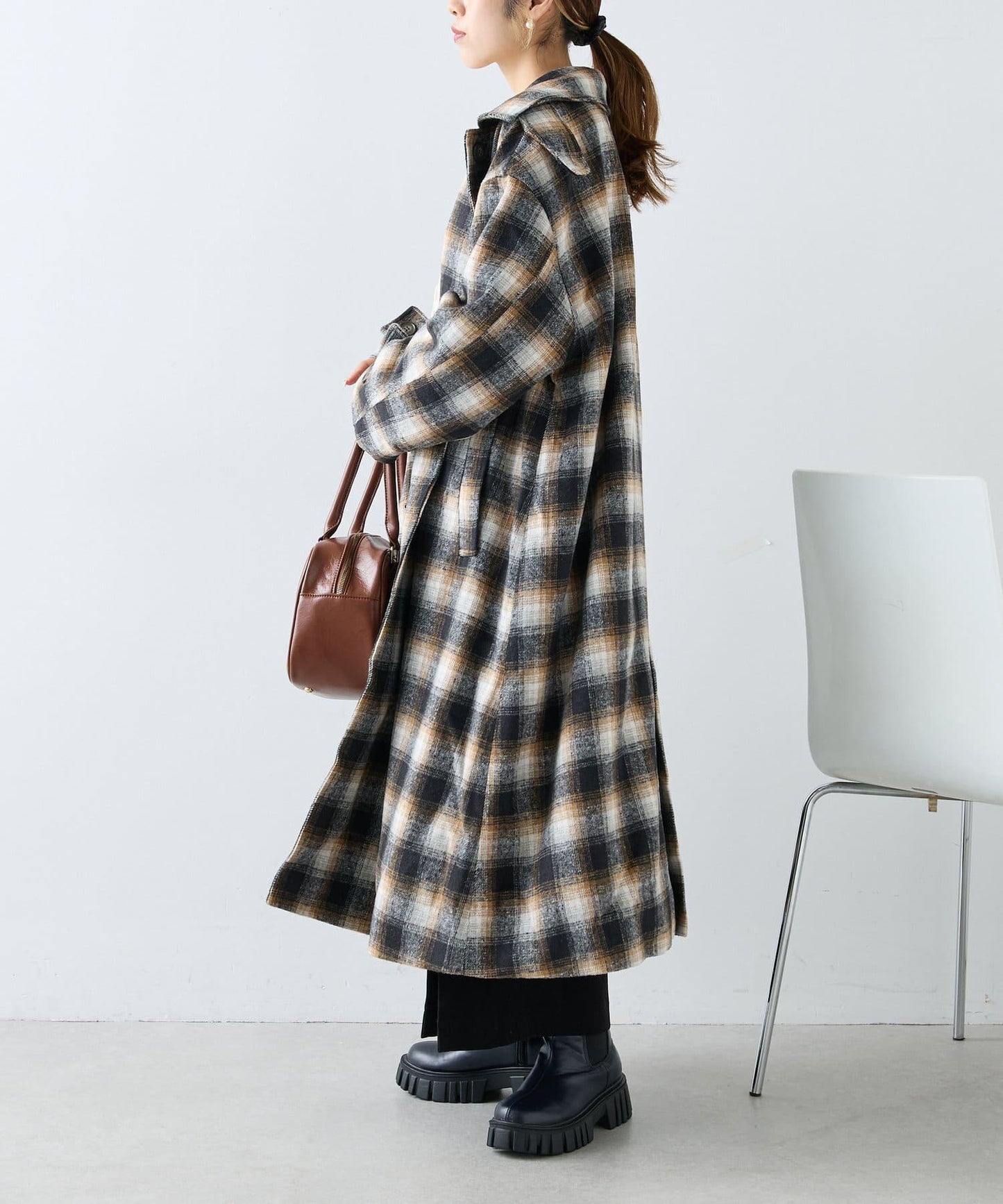 【w closet】環保羊毛長款大衣