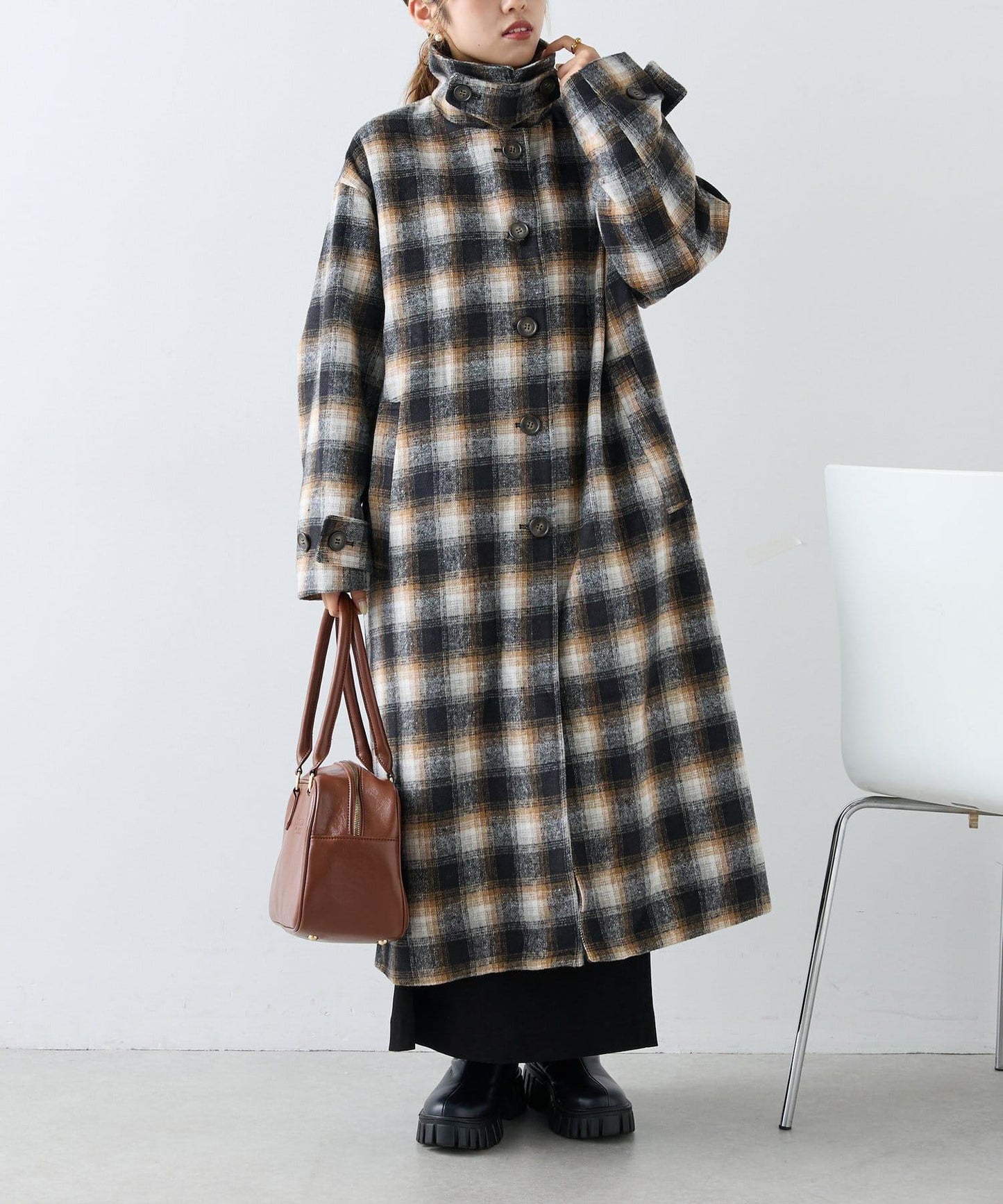 【w closet】環保羊毛長款大衣